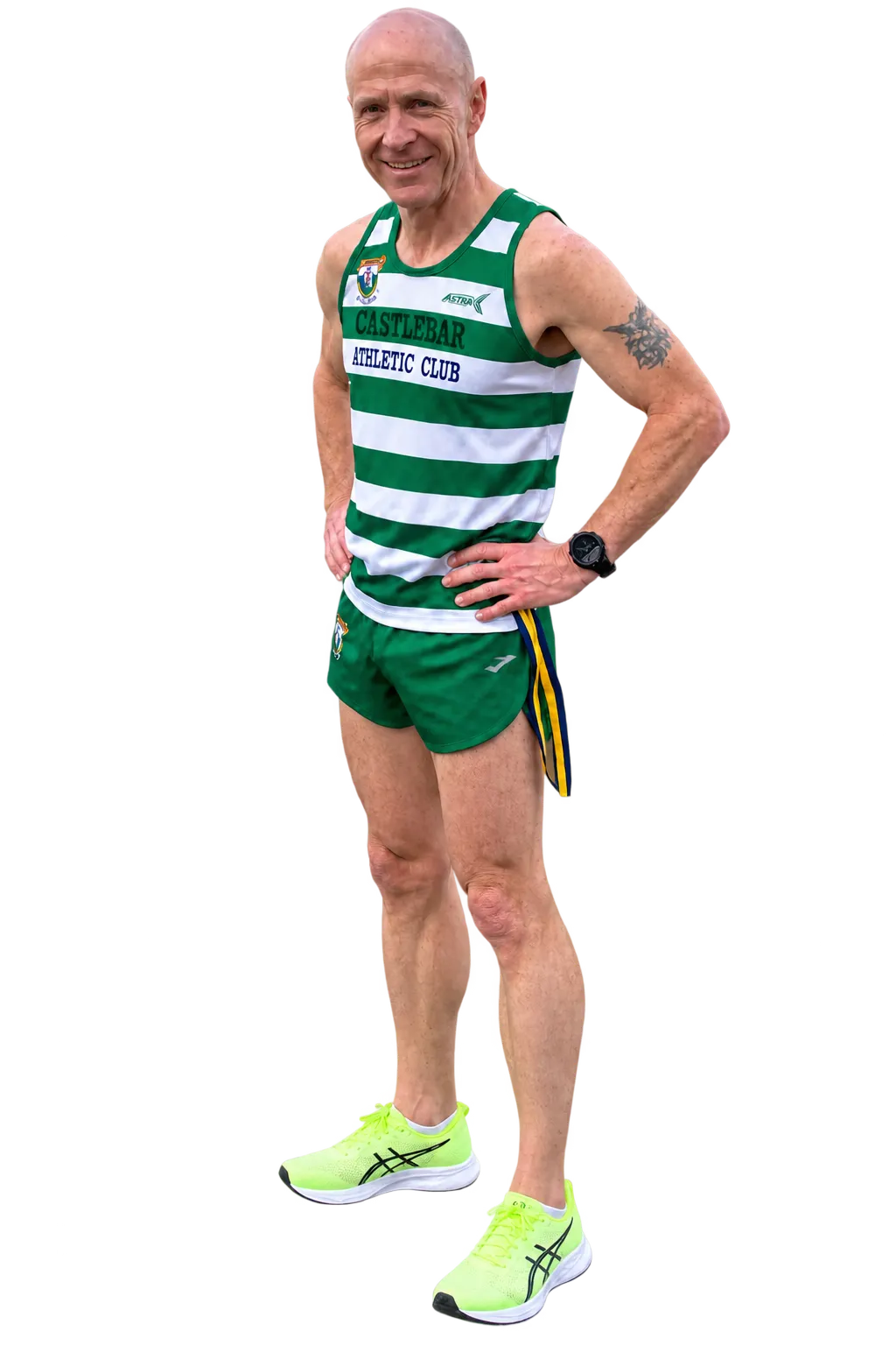 John Connolly in his running club kit